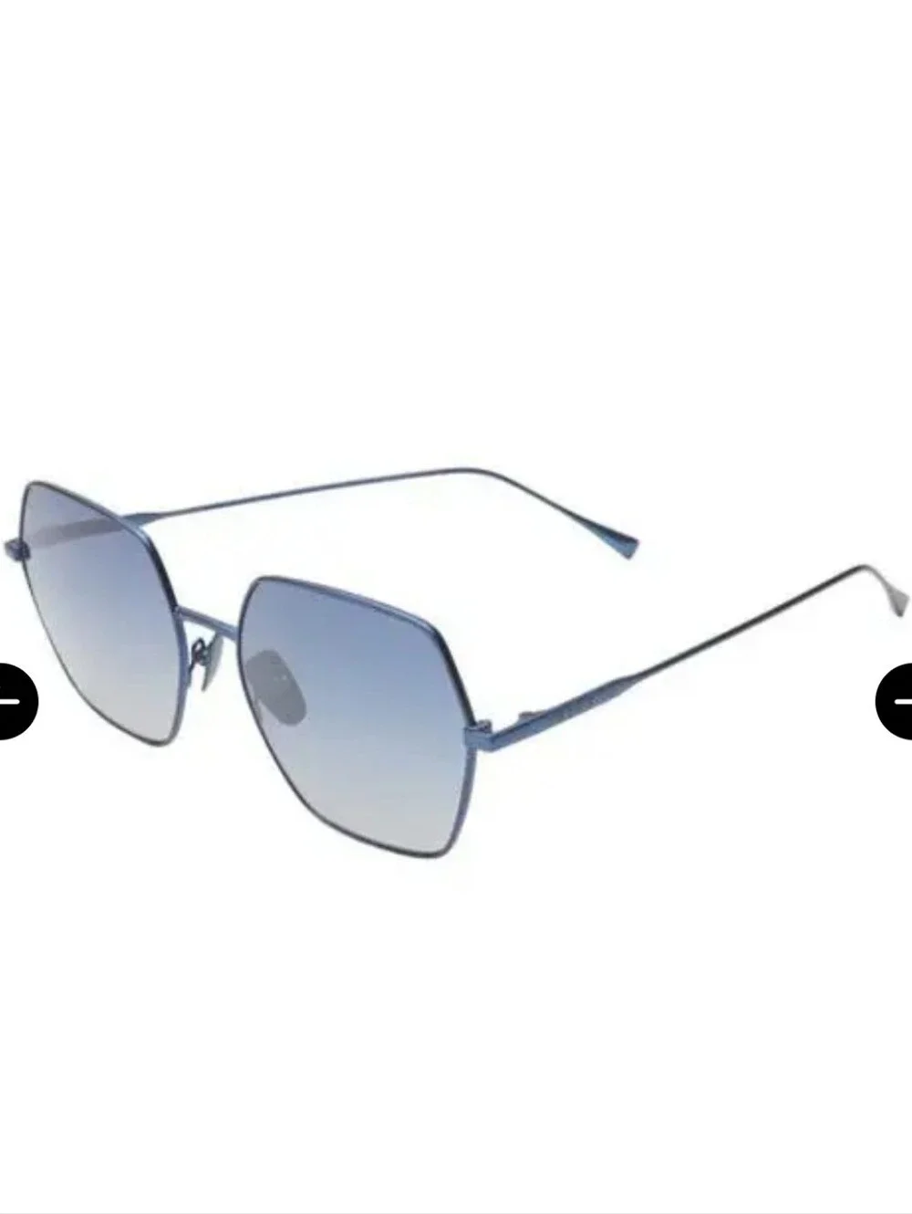 NIB! DIFF Eyewear, Harlowe 55mm Square Sunglasses,Aegean Blue Flash